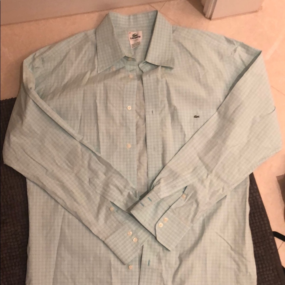 Lacoste men’s long sleeve button down shirt